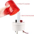 DC12V Industrial Rotating Beacon Light-High Intensity Red LED Strobe Alarm with Silent Design for Vehicles,Warehouses,Factories,Home Emergency-Waterproof Indoor/Outdoor Safety Warning Light (No Siren). 