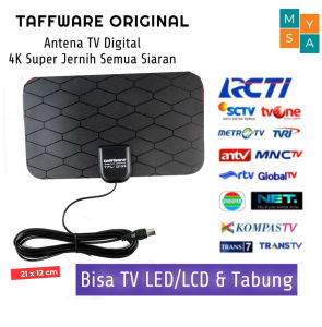 Antena TV Digital Indoor Jernih DVB-T2 25dB Grid Pattern Jack Male TFLD139