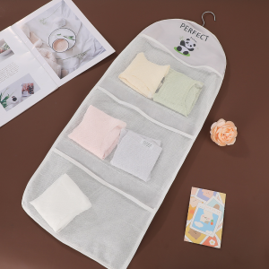 1pc Multi-layer Storage Mesh Bag Save Space Large Capacity Socks Storage Bags Wardrobe Hanging