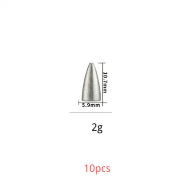 Lead Fishing Sinker Fishing Shaped Weights Casting Sinkers Weight 2g 3.5g 5g 7g 10g 14g 20g