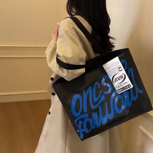 กระเป๋าโท้ทขนาดใหญ่ใหม่ กระเป๋าสะพายแฟชั่นยุโรปและอเมริกา กระเป๋าถือกันน้ำอเนกประสงค์สำหรับช้อปปิ้ง #