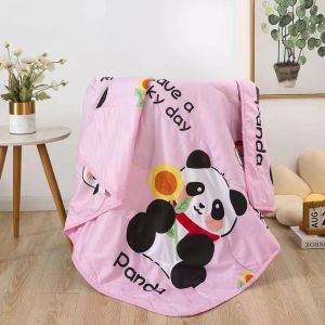 EmmAmy® 110x150cm Children Premium Quilt Toddlers Cotton Blanket Cartoon Kids Blanket Summer Baby Blanket