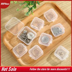 【COD】🔥🔥🔥 PP Storage Box Mini Transparent Plastic Case Container Square Rectangle Packaging Box For Jewellry Beads Small Items
