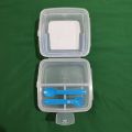 Uniware 217 SQUARE LUNCH BOX with 4 Compartments / food keeper / food storage box bento box. 