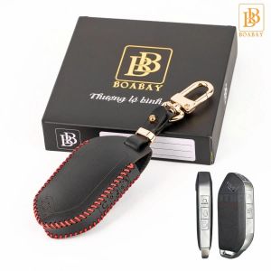 Bao da chìa khóa Kia Carnival 2025 ốp chìa khóa xe Carnival mẫu chìa mới chất liệu Da Bò Thật hiệu Con Bò Cười bảo hành da 2 năm