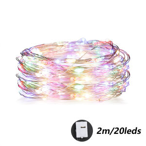 ไฟเส้นลวดทองแดง LED ไฟประดับไฟกลางแจ้งต้นคริสต์มาสพวงมาลัยไฟเชือกตกแต่งปาร์ตี้งานแต่งงาน