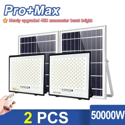 Original Solar Light Outdoor Lighting 100000W Solar LED Light Flood Lights Lampu solar IP67 Waterproof Street Light 太陽能燈戶外 led