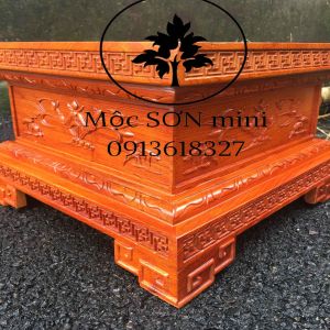 Đôn kê loa gỗ hương ghế đônđế kê tượng cao cấp cao 20cm cỡ mặt vuông 2025303540