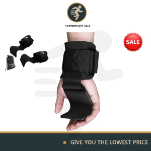 GEARDRIVE 2 Pieces Weight Lifting Hook Hand Bar Wrist Straps Glove Weightlifting Strength Training Gym Fitness Hook Weight Lifting Gloves