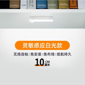 LED Human Body Sensor Light Magnetic Charging Wine Cabinet Wardrobe Light Student Dormitory Night Light Strip Light