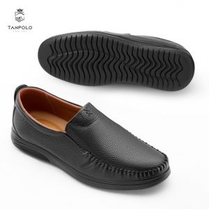 Giày Lười Nam 8815 Da Bò TANPOLO Cao Cấp – Loafer Công Sở Sang Trọng