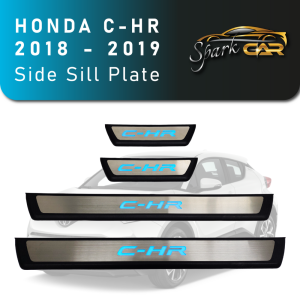Toyota CHR 2018 - 2019 Car Side Sill Step Plate with Blue Light LED