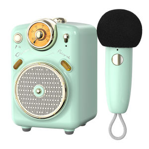 Original Divoom Fairy-OK Portable Bluetooth Speaker with Microphone Karaoke Function with Voice Change FM Radio TF CardGift for Girlfriend