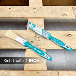 Cọ sơn Total nhiều kích thước quét sơn gỗ sắt dày dặn tay cầm cao su dùng sơn nhà sơn trang trí Chổi quét sơn nhỏ - Thinksafe
