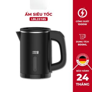 Ấm Đun Nước Siêu Tốc Mini Lebenlang LBL2318 800ml – Thiết Kế Gọn Nhẹ Đun Nhanh An Toàn