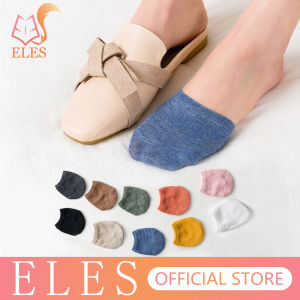 ELES Womens Solid Color Socks Invisible Socks Plus Size Ice Cream Cotton Half Palm Boat Socks Womens Socks High Heels Socks