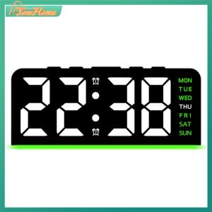 【Fast Delivery】LED Digital Alarm Clock Electronic Wall Clock Large Number Display Bedside Alarm Clock Desk Alarm Clock for Home Office【After Sales Guarantee】