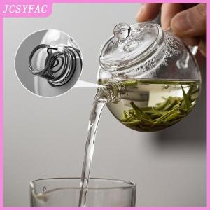 JCSYFAC  150ml 5oz Mini Clear Glass Teapot High Borosilicate For Hot Beverages Teapot For One Person Use Kung Fu Tea For Home Office Cafe