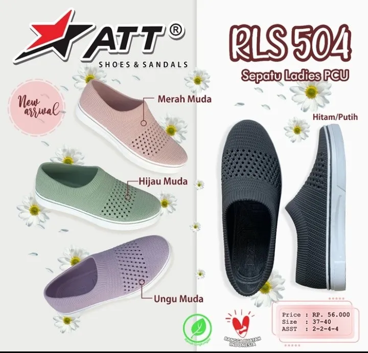 Sepatu%20Flat%20Wanita%20-%20Slip%20On%20Wanita%20Bahan%20Karet%20Elastis%20Anti%20Air%20dan%20Tidak%20Licin%20-%20Image%203