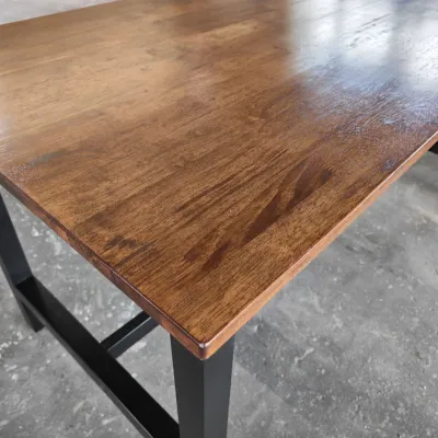 XZ Hagen Table made of 100% Solid Wood Rubber Wood Modern look Stable Study Table Gaming Table Office Table