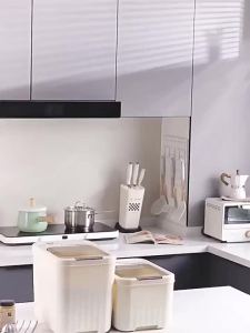 [SG Ready Stock] Rice Container - Large Capacity Airtight Dispenser    Kitchen Pantry Storage with Scoop
