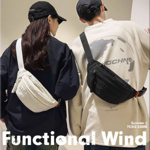 🔥 Stylish Red / Durable Multi-functional Single Shoulder Bag / Double Shoulder Bag / Waist Bag / Chest Bag / Crossbody Bag Versatile Humanized Wearing Experience Multiple Colors & Styles - GK-Sport Canvas Chest Bag