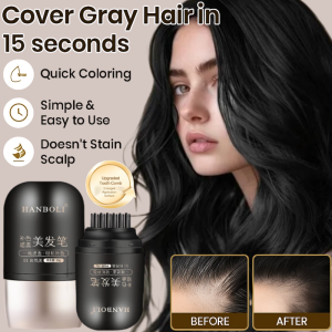 Disposable Hair Styling Pen Sweatproof Non-Fade Cover Gray Hair Hairdressing Pen Hair Touch-Up Pen For Gray Hair