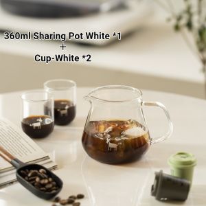 Cheerful Goat Glass Coffee Sharing Pot Home Hand-Poured Coffee Pot Set Coffee Utensils