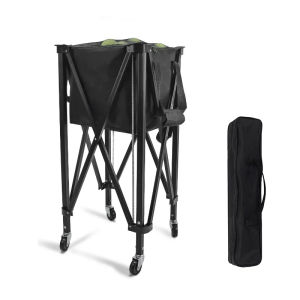 Lightweight Foldable Tennis Ball Cart Pickleball Tennis Ball Collector Golf Storage Cart