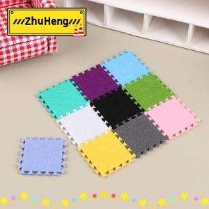 zhuheng 6 tấm Thảm thu nhỏ Nhà búp bê 1:12 Thảm Nhiều Màu đồ chơi trang trí nội thất mô hình