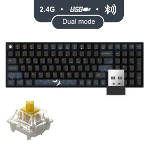 Bàn Phím Cơ Không Dây Dual Mode Newmen GM1000 (Phiên Bản Tiên Hạc-Trăng & Mây Đặc Sắc)HotswapKeycap PBT Double-ShotLED RGB Đa Chế Độ Kết Nối (Bluetooth 5.0/Wired/2.4G)Tương Thích PC/Laptop/Mac/...-Hàng Chính Hãng Bảo Hành 24 Tháng
