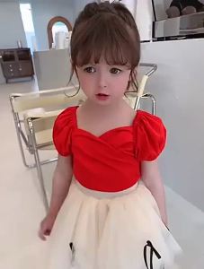 Blouse Kids Girl T-shirt Korean Short Sleeve Shirt Baby Thin Base Shirt Girl Princess Top Blouse Budak Perempuan