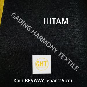 ( per 1 rol ) kain BESWAY lebar 115 cm BSY tebal sunwash sanwos polyester lemes lembut bahan pakaian baju gamis kaftan koko dress gaun seragam kemeja hem celana kulot kerudung jilbab hijab print printing sublim sublime taplak meja sejadah sajadah dekorasi