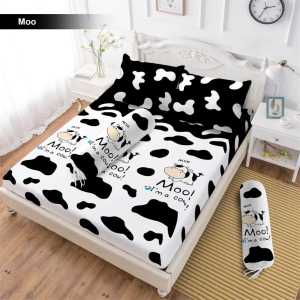 SPREI MOTIF SAPI MOO MOO LUCU // SPREI ANAK UK 120X200 & UK 180X200 SPREI ANAK  LUCU