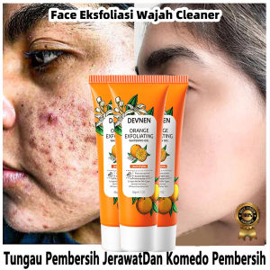 Exfoliating Gel Face Eksfoliasi Wajah Blackhead Cleaner Orange Exfoliating Whitening Gel 50g Pengelupas Kulit Pemutih Pengelupas Pelembab