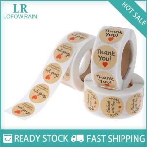 LF Wholesale✨Flash Sale ✨ 500 cái Cảm ơn bạn dán con dấu nhãn Vòng giấy nhãn sticker cho trang trí