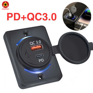 Bộ Sạc Nhanh Ô Tô Xe Máy A79PD - 2 Cổng Type-C PD Kết Hợp USB QC 3.0 Tương Thích Nhiều Thiết Bị
