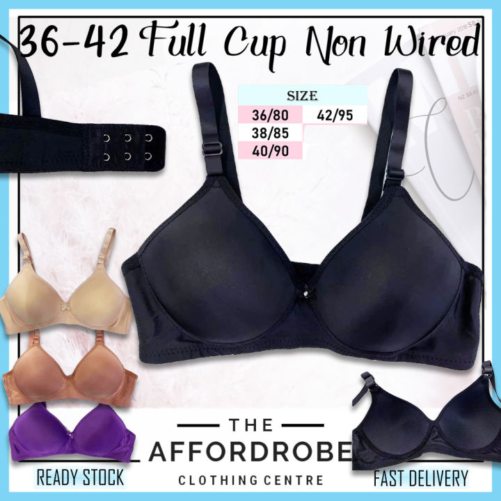 36B-42B Big Plus Size Cup B Bra Full Cup Smooth Cloth Non-Wired