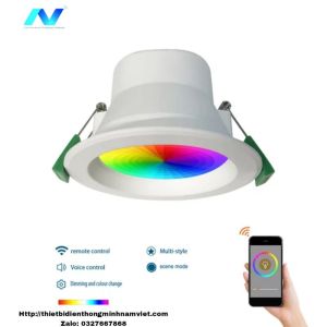 Đèn thông minh Zigbee Tuya 10W NDL01-10-F-ZB ánh sáng 3000K-6500K RGB+CW 800lm CRI 85