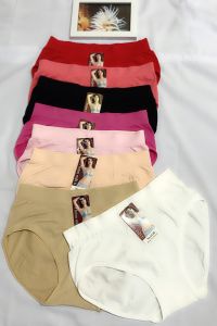 Quần Lót Nữ Thun Dệt 6148 Lưng Cao Size (60-70Kg) Quần Chip Nữ thun dệt co dãn 4 chiều thoải mái bề mặt vải thoáng mềm xốp nhiều màu đẹp