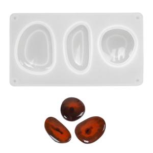 Dễ dàng phát hành khuôn silicon Dây chuyền thủ công làm Khuôn Silicone kết cấu thích hợp cho crafting đá hình học