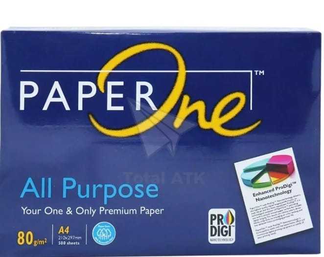 ORIGINAL KERTAS A4 80Gr PAPER ONE KERTAS HVS fotocopy 80gr / printer