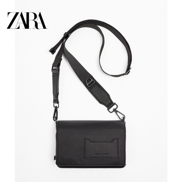 LEATHER MESSENGER BAG - Bags - Man - ZARA United States | Mens leather bag,  Mens accessories fashion, Zara leather