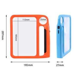 MILAN 48 LED Lights Full-Page Magnifying Glass With 3 Light Mode 5X 10X Illumination Handheld Magnifier Multifunction Adjustable Brightness Reading Magnifier Seniors Reading