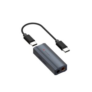 Fosi Audio DS2 Mini Audio USB DAC Dongle Headphone Amplifier DSD Decoder Amp Support 32bit/384kHz with 3.5MM & 4.4MM Balanced