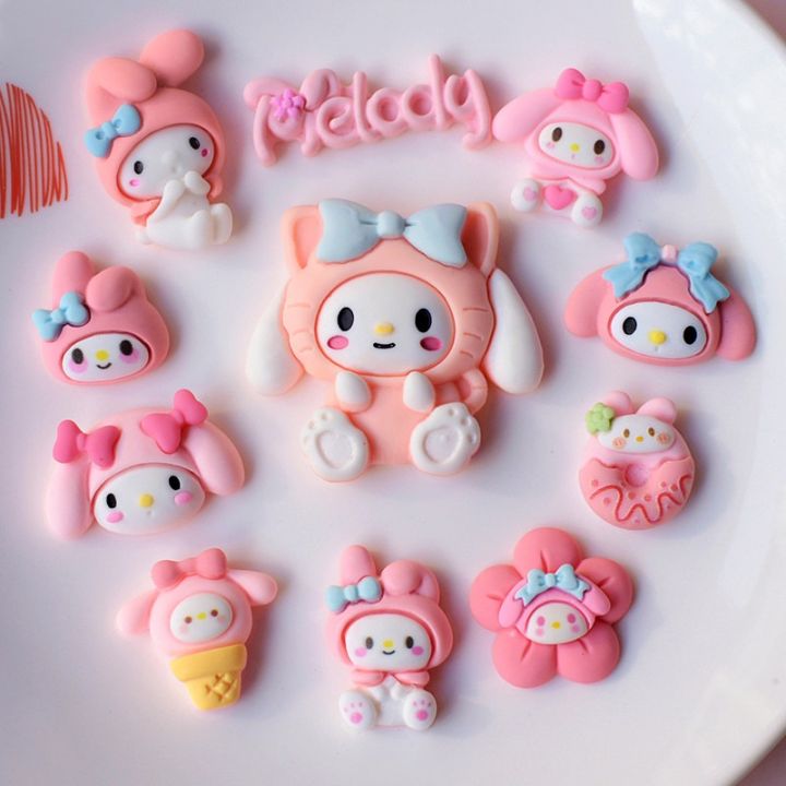 Sticker jibbitz hình thỏ Melody màu hồng trong Cinnamoroll và các bạn ...