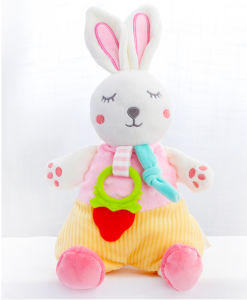 Infant Baby Cute Bunny Elephant Lion Playmate Plush Doll Toys Kids Cartoon Animals Hand Finger Puppets Toy Newborn Blankie