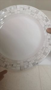 Break-Resistant Melamineware Dinner Plate Cutlery & Bowl Tableware Soup Plate Salad Bowl Abstract