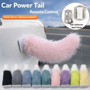 VIVAZ Có thể sạc lại Đuôi xe đạp điện điều khiển từ xa Thực tế Lông xù Đồ trang trí đuôi xe máy Dễ thương Tự dính Xe vẫy đuôi Tất cả các phương tiện