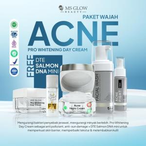 MS Glow Paket Wajah Pro Day Cream - Whitening - Acne - Ultimate - Luminous